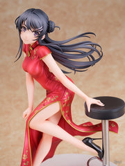 Wing Rascal no sueña con Bunny Girl Senpai Mai Sakurajima (vestido chino) Figura escala 1/7
