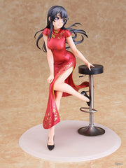 Wing Rascal no sueña con Bunny Girl Senpai Mai Sakurajima (vestido chino) Figura escala 1/7