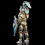 Figura de acción de soldado con escudo azul de las legiones míticas de los Cuatro Jinetes: Cenizas de Agbendor (kit de construcción de caballeros de lujo n.° 3)