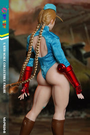 Play Toy 1/6 P020-B Blue Fighting Female Warrior Cammy