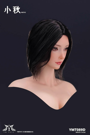 YMTOYS 1/6 YMT089 Implantiertes Haar weiblicher Kopf Sculpt Xiaoqiu