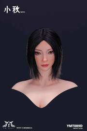 YMTOYS 1/6 YMT089 Implantiertes Haar weiblicher Kopf Sculpt Xiaoqiu