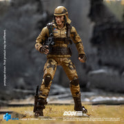 HIYA Exquisita Mini Serie 1/18 Escala 4 pulgadas GIJoe Dusty Figura de acción