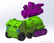 Dr.Wu DW-ES03 Cyber Shovelloader Scrapper & DW-ES04 Cyber Mixer Truck Mixmaster Set of 2