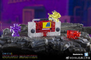 Dr. Wu &amp; Mechanic Studio DW-E02S Monitor Soundwave y DW-E16S Sound Master Blaster Versión Transparente (Set de 2)