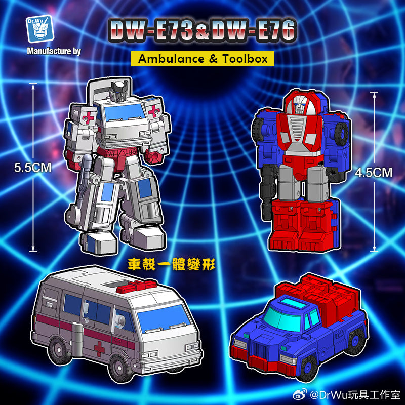 [Pre-Order] Dr.Wu DW-E73 Ambulance Ratchet & DW-E76 Toolbox Gears Set of 2