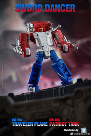 Dr.Wu Sword Dancer Slamdance DW-E07 Traveler Plane Raindance & DW-E08 Patriot Tank Grandslam Set of 2