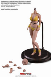 Tbleague Cuerpo femenino súper flexible sin costuras, escala 1/12, pálido/mediano (PHMB2019-T03A)