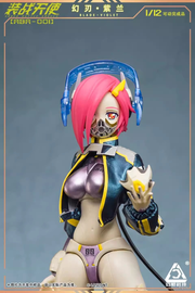 Loscont Armed Battle Angels ABA-001 Blade Violet Figur im Maßstab 1:12