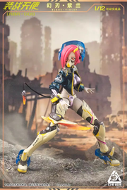 Loscont Armed Battle Angels ABA-001 Blade Violet Figur im Maßstab 1:12