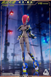 Loscont Armed Battle Angels ABA-001 Blade Violet Figur im Maßstab 1:12