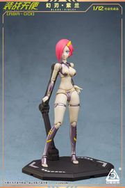 Loscont Armed Battle Angels ABA-001 Blade Violet Figur im Maßstab 1:12