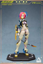 Loscont Armed Battle Angels ABA-001 Blade Violet Figur im Maßstab 1:12