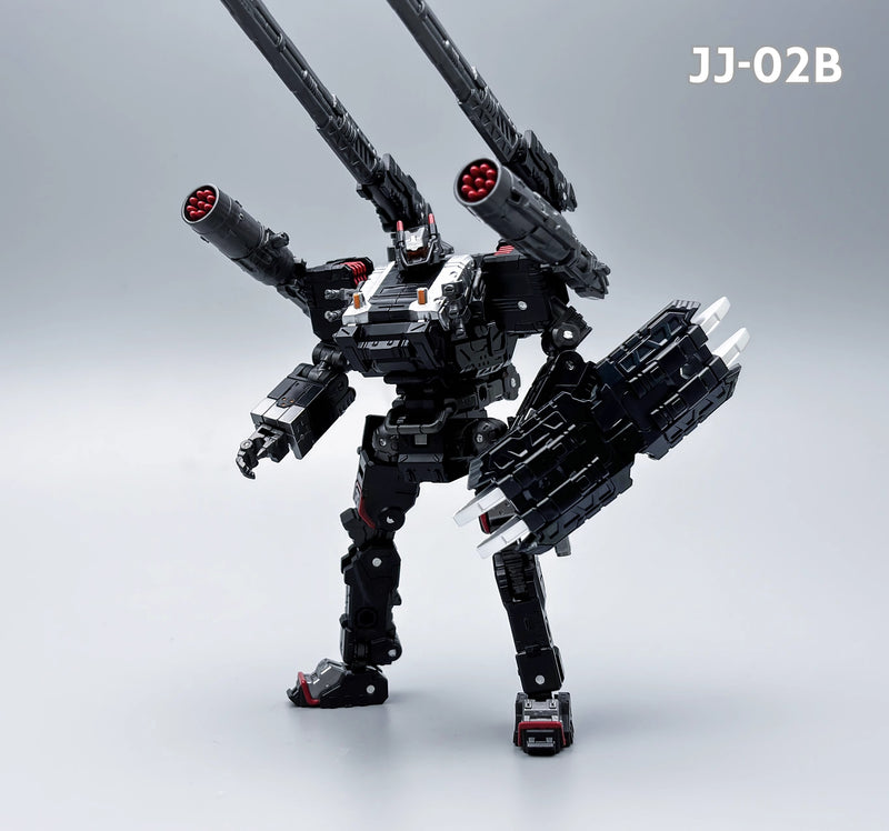 Mecha Zone JJ-02B Diaclone Reboot TM-03 Táctico Mover Tread Versaulter Versión Negra