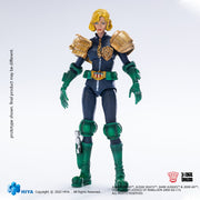 HIYA Exquis Mini Série 1/18 Échelle 4 Pouces JUGE DREDD Juge Anderson &amp; Lawmaster MK Ⅱ Ensemble Action Figure