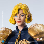 HIYA Exquis Mini Série 1/18 Échelle 4 Pouces JUGE DREDD Juge Anderson &amp; Lawmaster MK Ⅱ Ensemble Action Figure