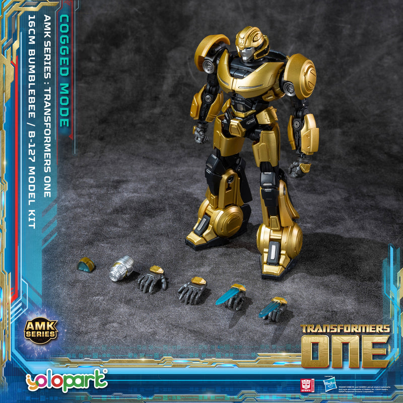 Kit de modelo preensamblado Yolopark AMK Series Transformers One B-127 Bumblebee Cogged Mode