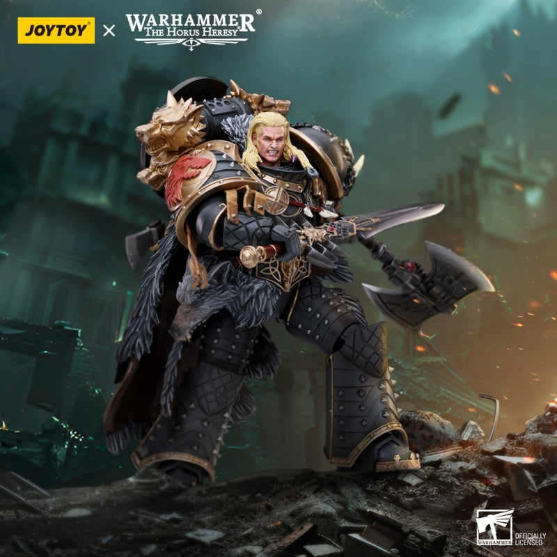 JOYTOY JT6137 Warhammer The Horus Heresy 1:18 Space Wolves Leman Russ Primarch der VI. Legion