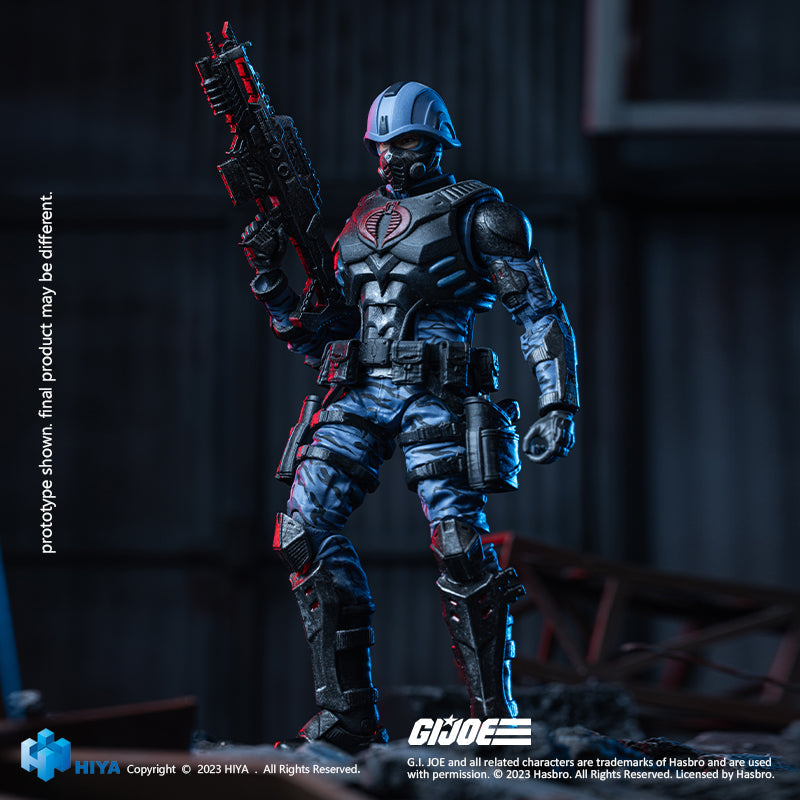 HIYA Exquisita Mini Serie 1/18 Escala 4 pulgadas GIJoe Cobra Trooper Figura de acción