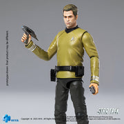 HIYA Exquisita Mini Serie 1/18 Escala 4 Pulgadas STAR TREK 2009 Kirk Figura de Acción