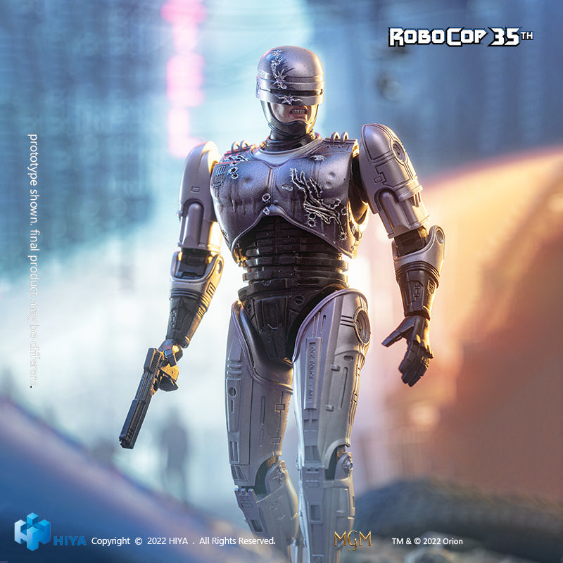 HIYA RoboCop (1987) Figura de fundición a escala 1/12 de RoboCop del 35.º aniversario
