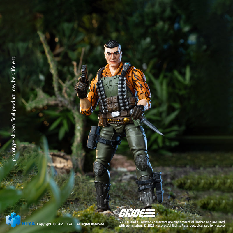 HIYA Exquisite Mini-Serie, 1/18, 4 Zoll, GIJoe Flint Tiger Force Ver. Actionfigur