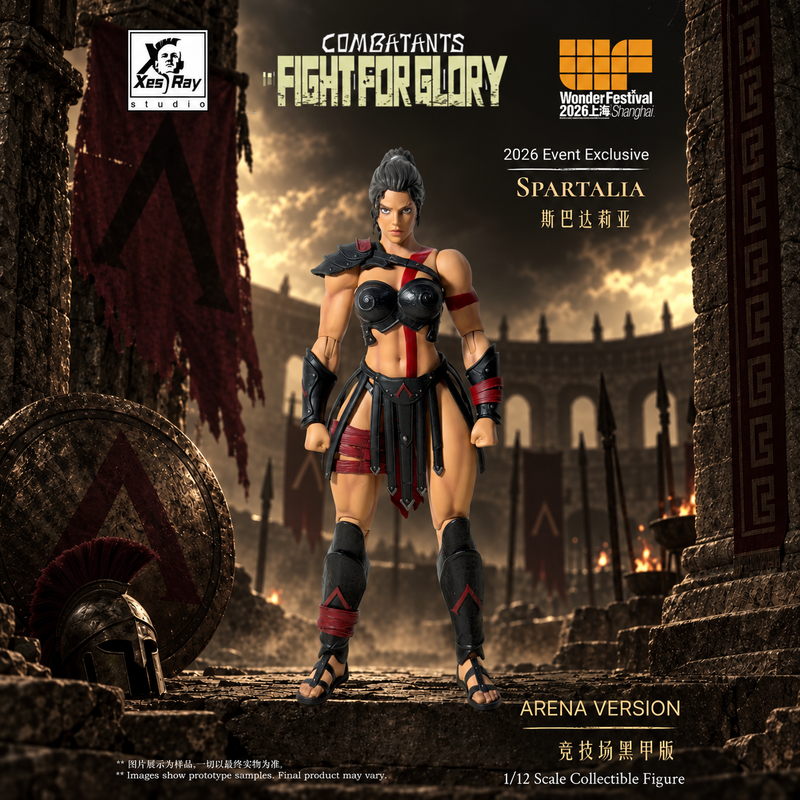 [Pre-Order] Xesray Studio 1/12 Fight for Glory Spartalia Arena Black Armor Version 2026 WF Limited