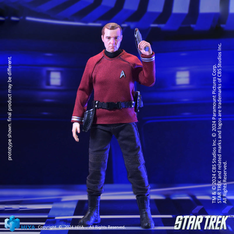 HIYA Star Trek (2009) Figura de acción exclusiva de Montgomery "Scotty" Scott a escala 1/12 de la exquisita serie Super Series