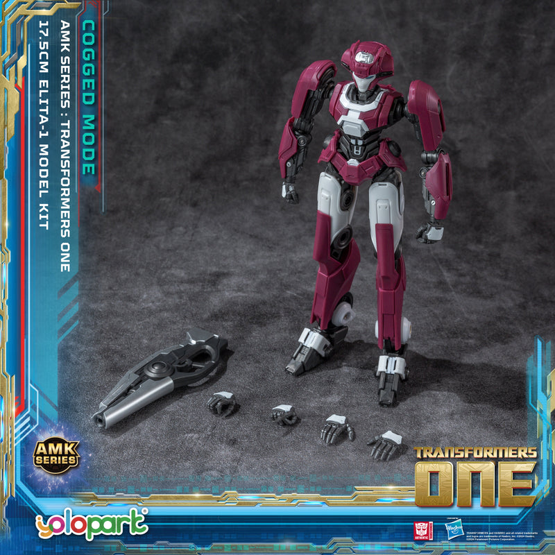 Kit de modelo preensamblado de Transformers One Elita Cogged Mode de la serie AMK de Yolopark