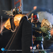 HIYA Exquisita Mini Serie 1/18 Escala 4 pulgadas JUDGE DREDD Mirada al puño de Dredd Figura de acción