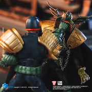 HIYA Exquisita Mini Serie 1/18 Escala 4 pulgadas JUDGE DREDD Mirada al puño de Dredd Figura de acción