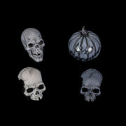 Figuras de acción de esqueletos del cementerio de los Cuatro Jinetes, paquete de cuatro