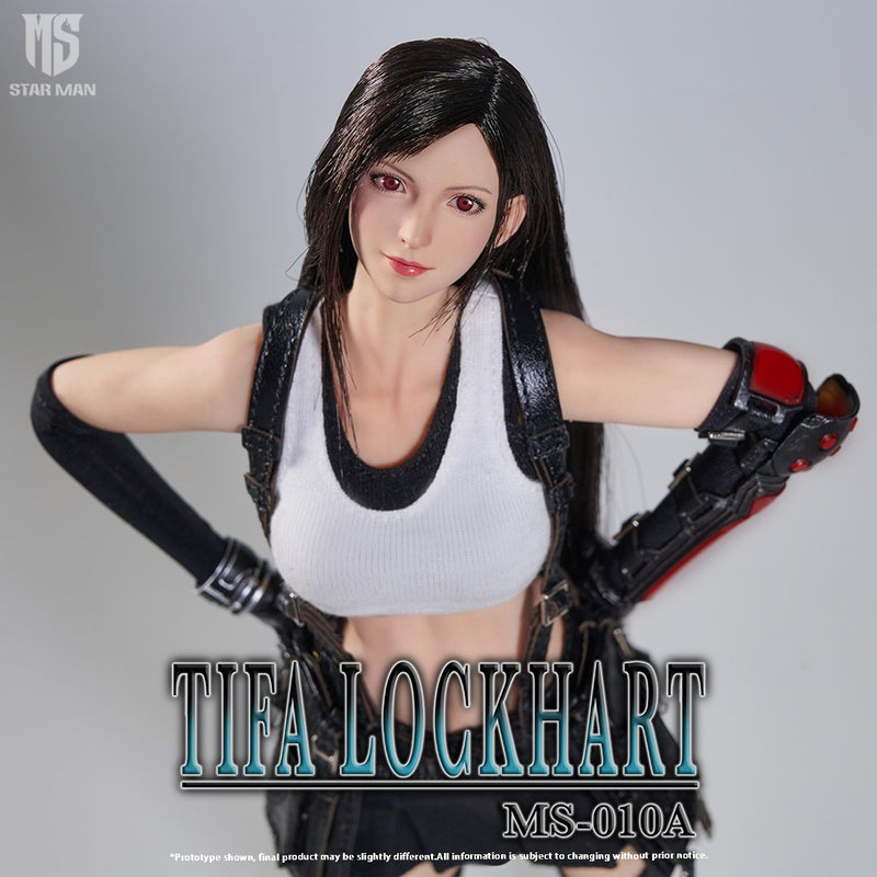 Star Man 1/6 MS-010A Tifa Lockhart Versión con camiseta sin mangas blanca y falda corta negra
