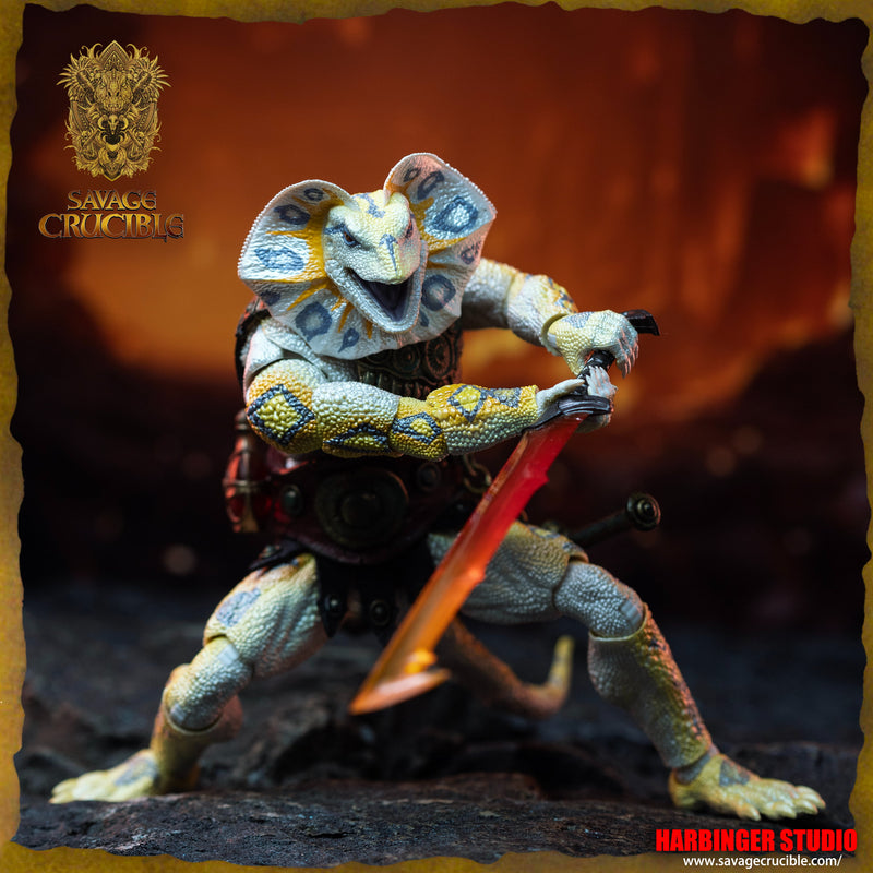 Harbinger Studio 1/12 Savage Forge Deluxe 3-Head Conan Albino Lizard Limited Edition