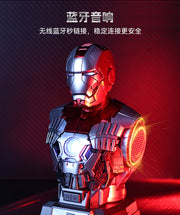 Altavoz Bluetooth con diseño de busto de alivio de presión de Iron Man 2 MK5 coleccionable de Killerbody