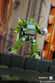 Dr.Wu &amp; Mechanic Studio DW-E33 Hammer Bulkhead y DW-E30M Iron Jack Wheeljack versión de vidrio roto, juego de 2