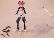 Figura de acción a escala 1/12 de la aprendiz de bruja de CiYuanJuXiang, bruja del otro mundo, gato Hoshikawa (versión de cabello rojo).