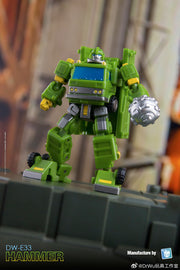 Dr.Wu &amp; Mechanic Studio DW-E33 Hammer Bulkhead y DW-E30M Iron Jack Wheeljack versión de vidrio roto, juego de 2