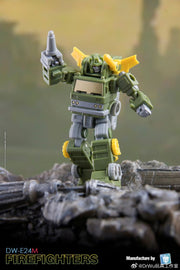 Wu &amp; Mechanic Studio DW-E30 Iron Jack Wheeljack &amp; DW-E24M Pompiers Inferno Version Verre Brisé Lot de 2