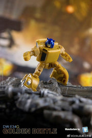 Dr.Wu DW-E34G Golden Beetle Goldbug &amp; DW-E35M Wingman Cyclonus Shattered Glass Version 2er-Set