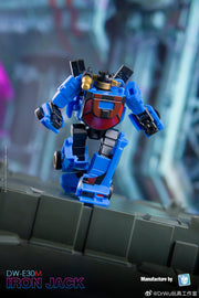 Dr.Wu &amp; Mechanic Studio DW-E33 Hammer Bulkhead y DW-E30M Iron Jack Wheeljack versión de vidrio roto, juego de 2