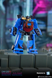 Dr.Wu &amp; Mechanic Studio DW-E33 Hammer Bulkhead y DW-E30M Iron Jack Wheeljack versión de vidrio roto, juego de 2