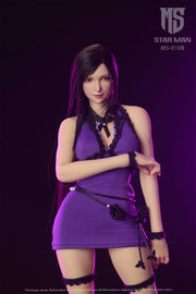 Star Man 1/6 MS-010B Tifa Lockhart Purple Tight Fitting Camisole Dress Version