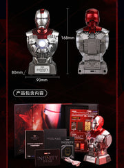 Altavoz Bluetooth con diseño de busto de alivio de presión de Iron Man 2 MK5 coleccionable de Killerbody