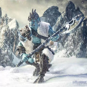 Figura de acción de ogro de hielo (escala de ogro) de Legiones míticas de los Cuatro Jinetes: Cenizas de Agbendor