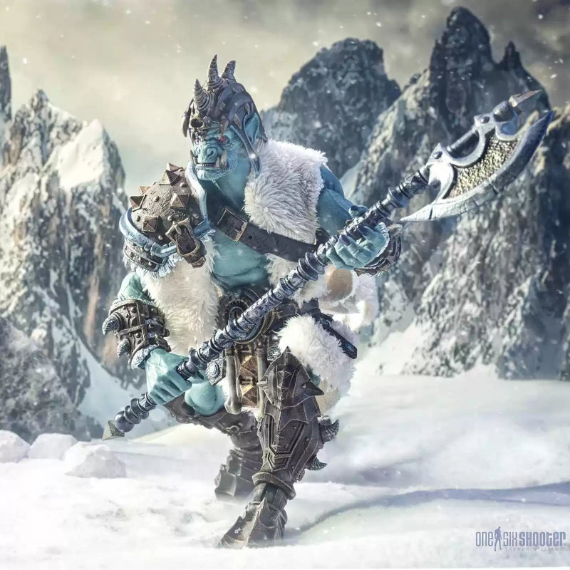 Figura de acción de ogro de hielo (escala de ogro) de Legiones míticas de los Cuatro Jinetes: Cenizas de Agbendor