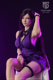 Star Man 1/6 MS-010B Tifa Lockhart Purple Tight Fitting Camisole Dress Version