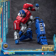 Kit de modelo preensamblado Optimus Prime Cogged Mode de Transformers One de la serie AMK de Yolopark