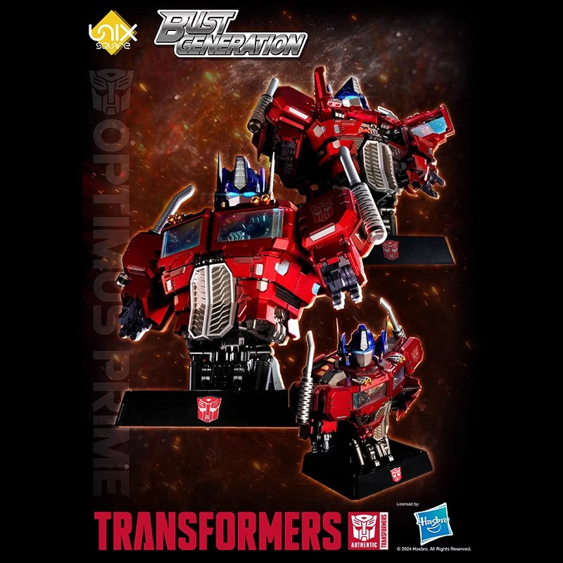 Sentinel Flame Toys Busto cuadrado Unix Generación Optimus Prime Busto mecánico