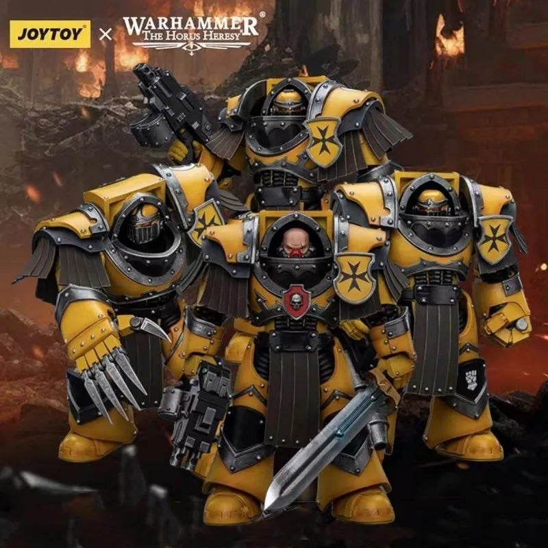 JOYTOY Warhammer La Herejía de Horus 1:18 Escuadrón de exterminadores Cataphractii de la Legión de los Puños Imperiales